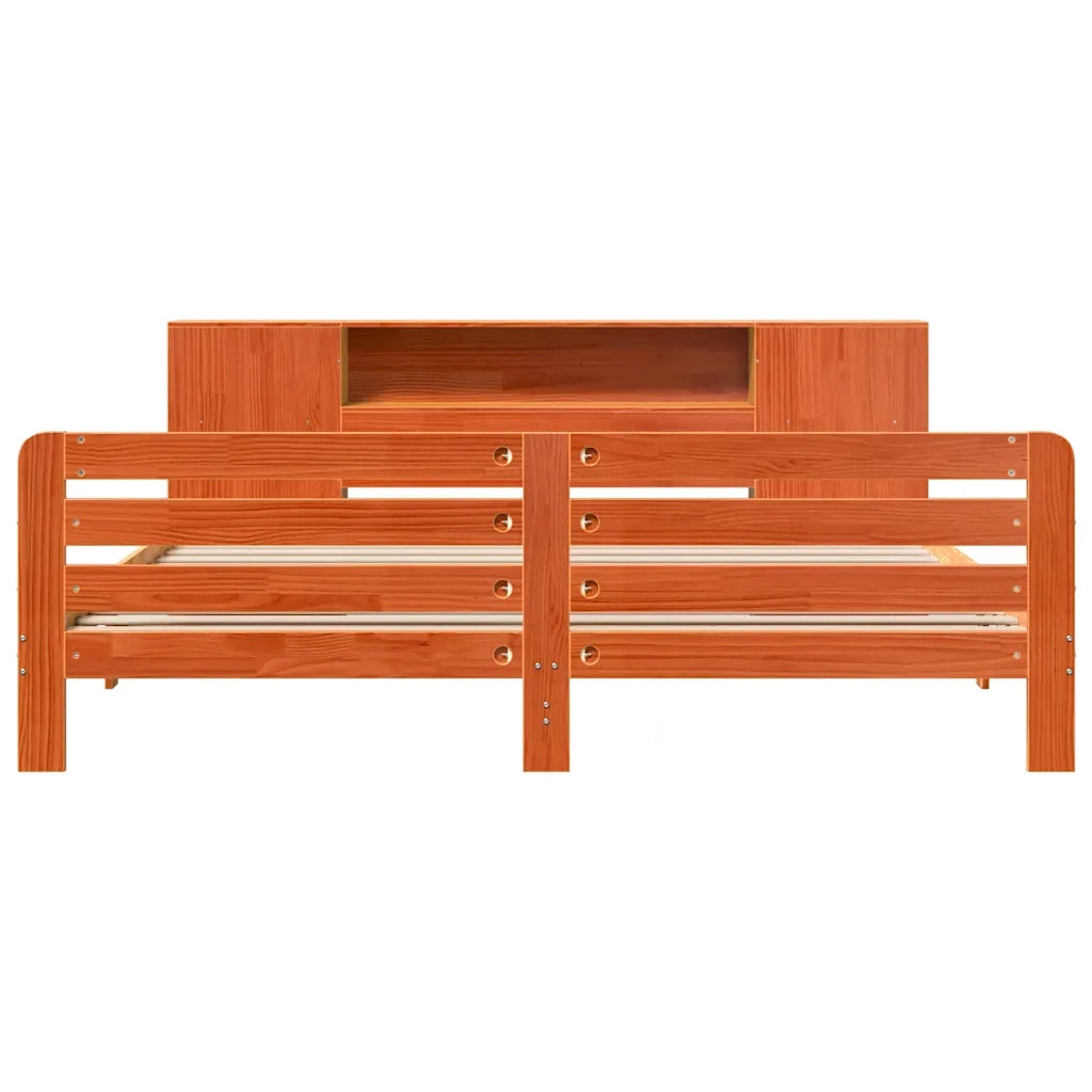 Giroletto senza Materasso Marrone Cera 180x200 cm Legno di Pino 3309889