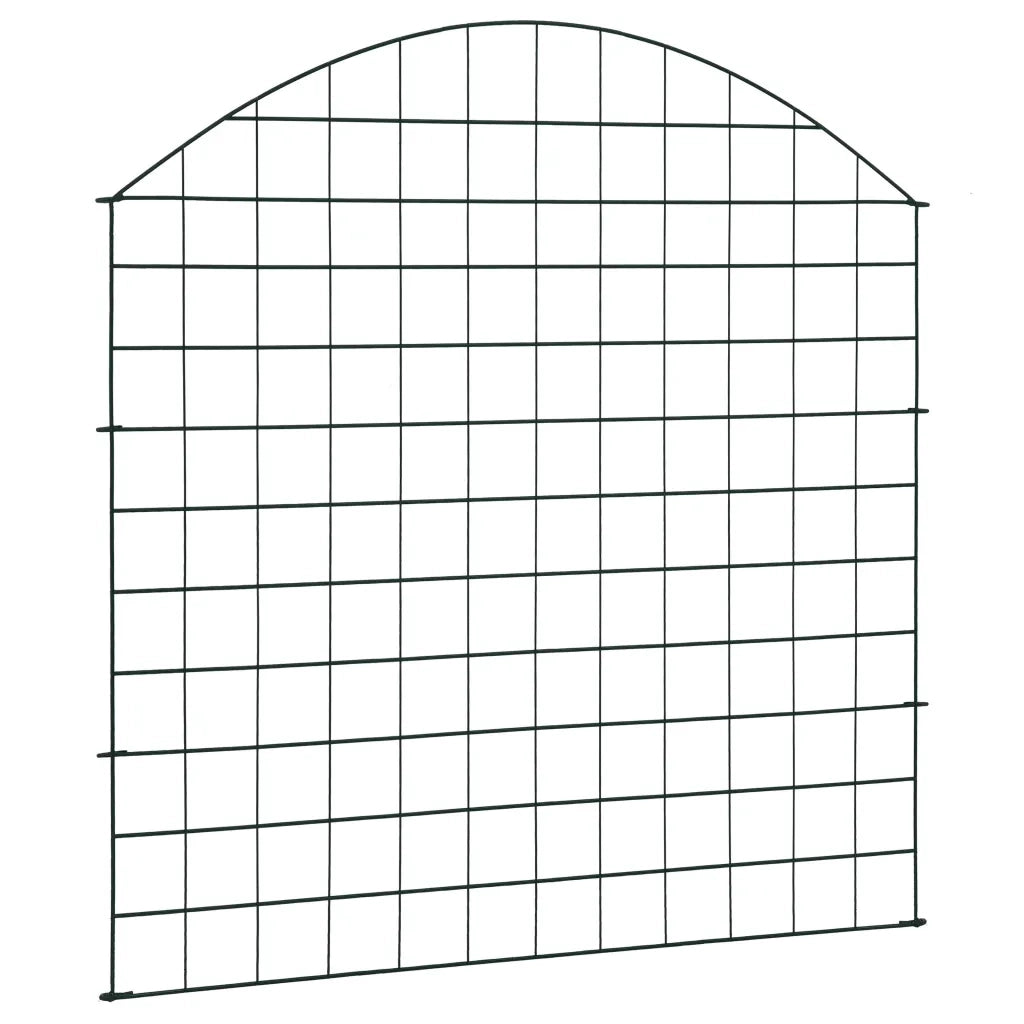 Set Recinzione da Giardino | Recinzione da cortile ad Arco 77,5x78,5 cm Verde