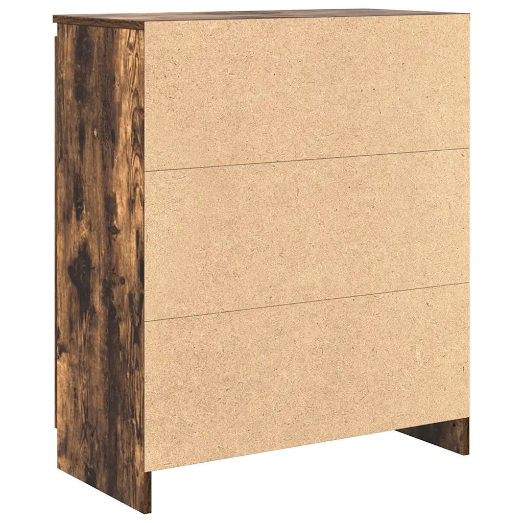 Credenza con Cassetti Rovere Fumo 71x35x84 cm in Truciolato