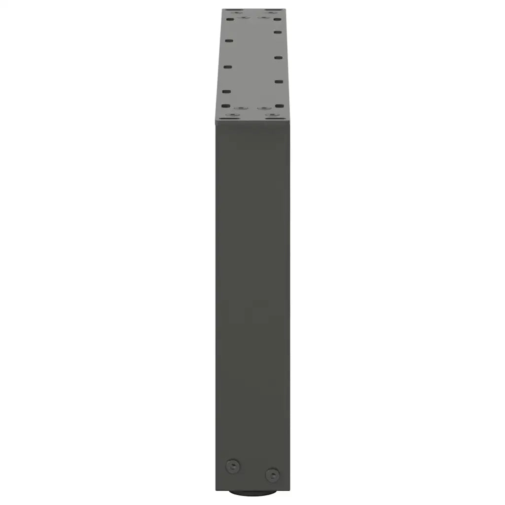 vidaXL Gambe per Tavolino da Caffè a Forma di U 2 pz Antracite 60x(30-31) cm Acciaio