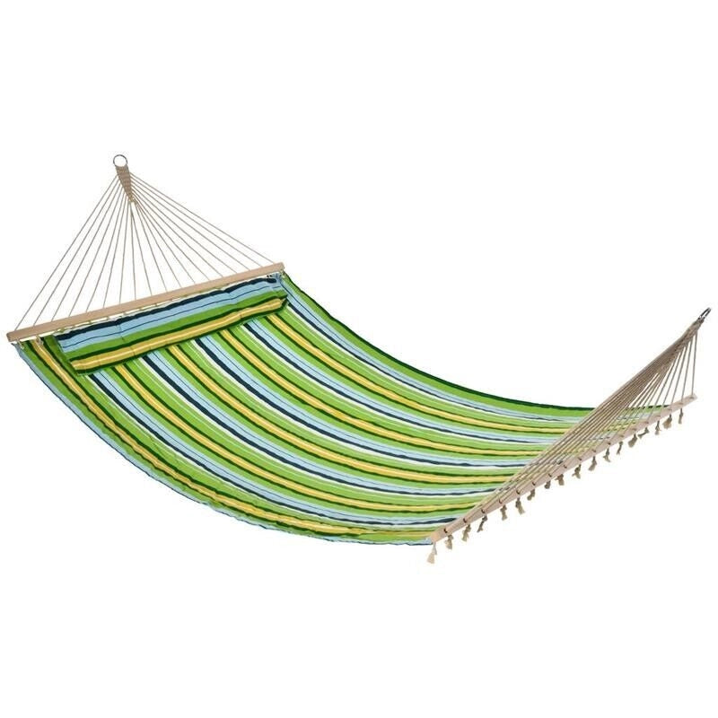 AMACA DA GIARDINO CON CUSCINO REMOVIBILE PORTATA MASSIMA 150KG 400 X 140CM