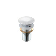 PILETTA CLICK-CLACK LAVABO FANCY CON TROPPO PIENO- Bianco- DH- pezzi 1