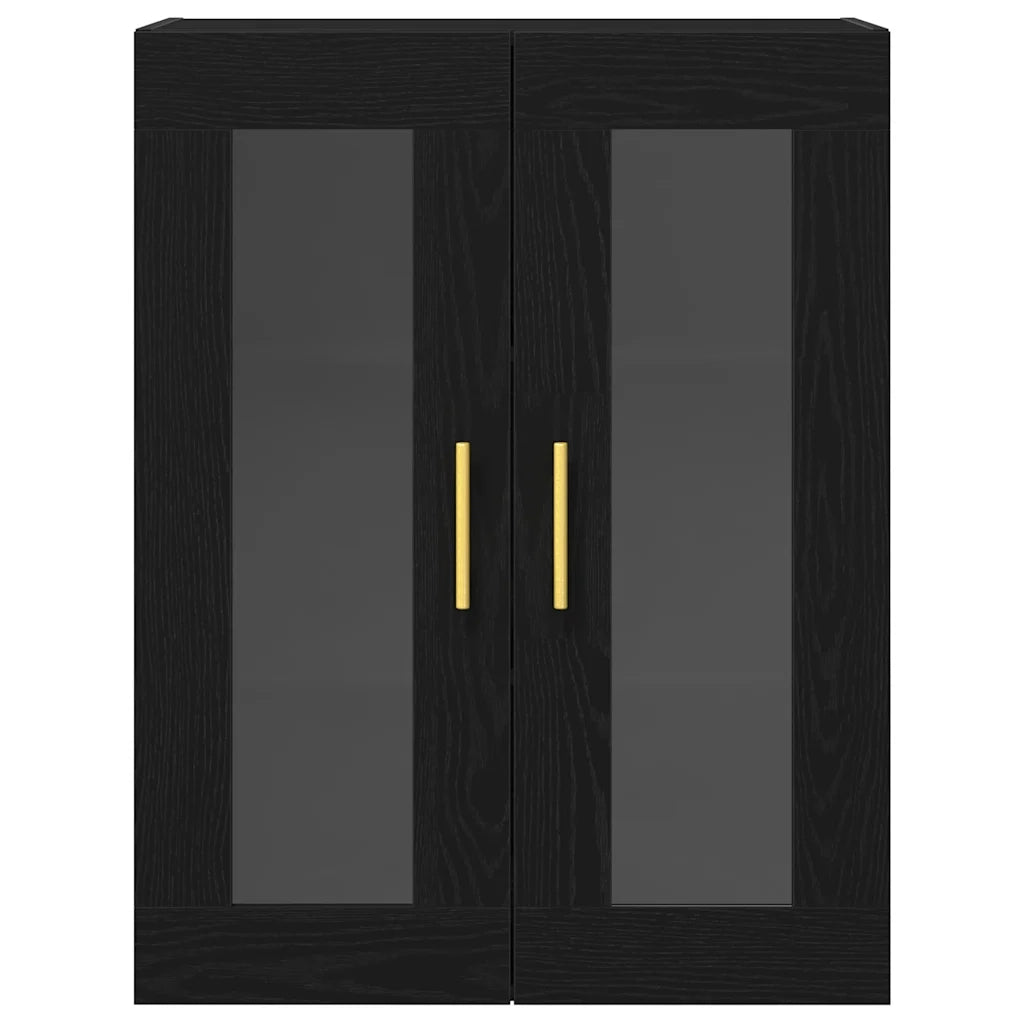 Armadietto a muro Rovere Nero 69,5 x 34 x 90 cm 862167