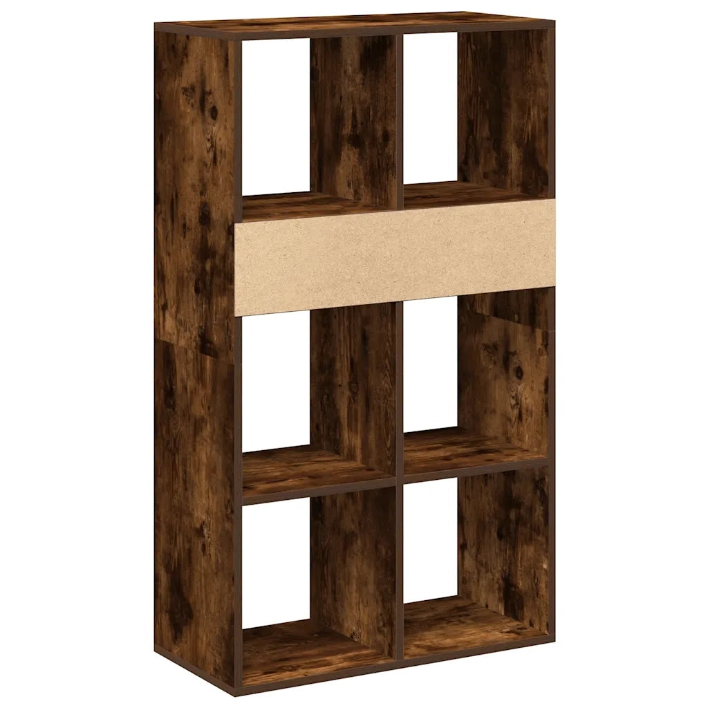 Libreria Rovere Fumo 66x31x112 cm in Legno Multistrato 860305