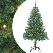 Albero di Natale | Decorazioni natalizie con 300 LED con supporto Verde 210 cm PVC