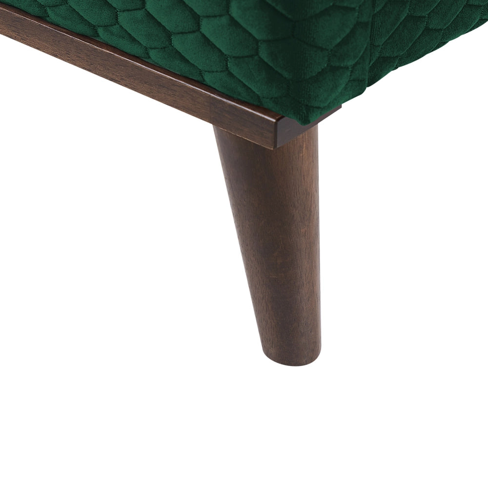 Letto matrimoniale tessuto verde 140 cm 6 struttura imbottita a nido d'ape trapuntato