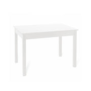 Tavolo pranzo allungabile Bianco Frassinato in legno nobilitato cm 80x120-160