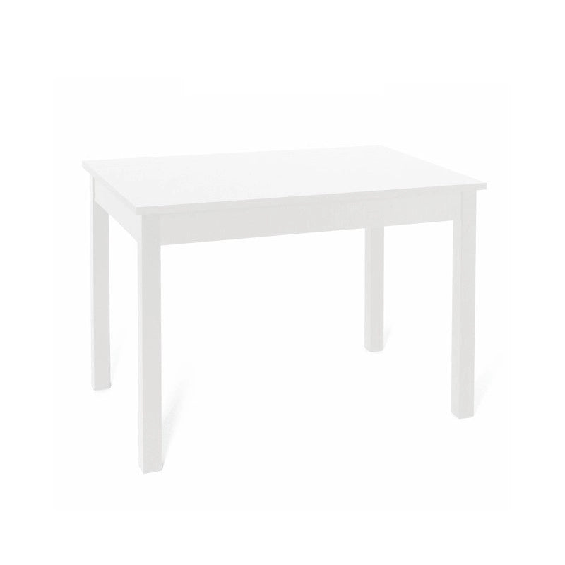 Tavolo pranzo allungabile Bianco Frassinato in legno nobilitato cm 80x120-160