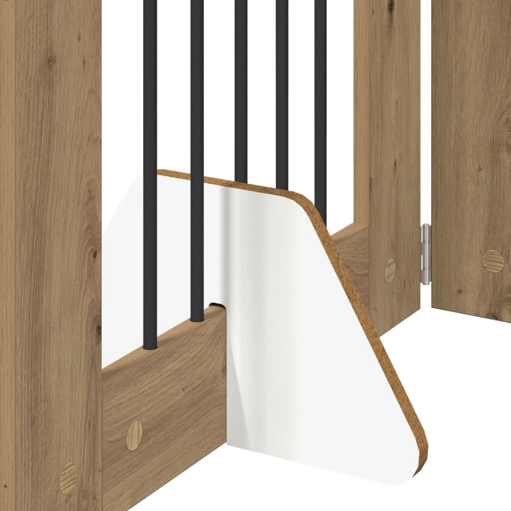 Cancello per cani pieghevole con supporti 6 pz 362 cm 892162