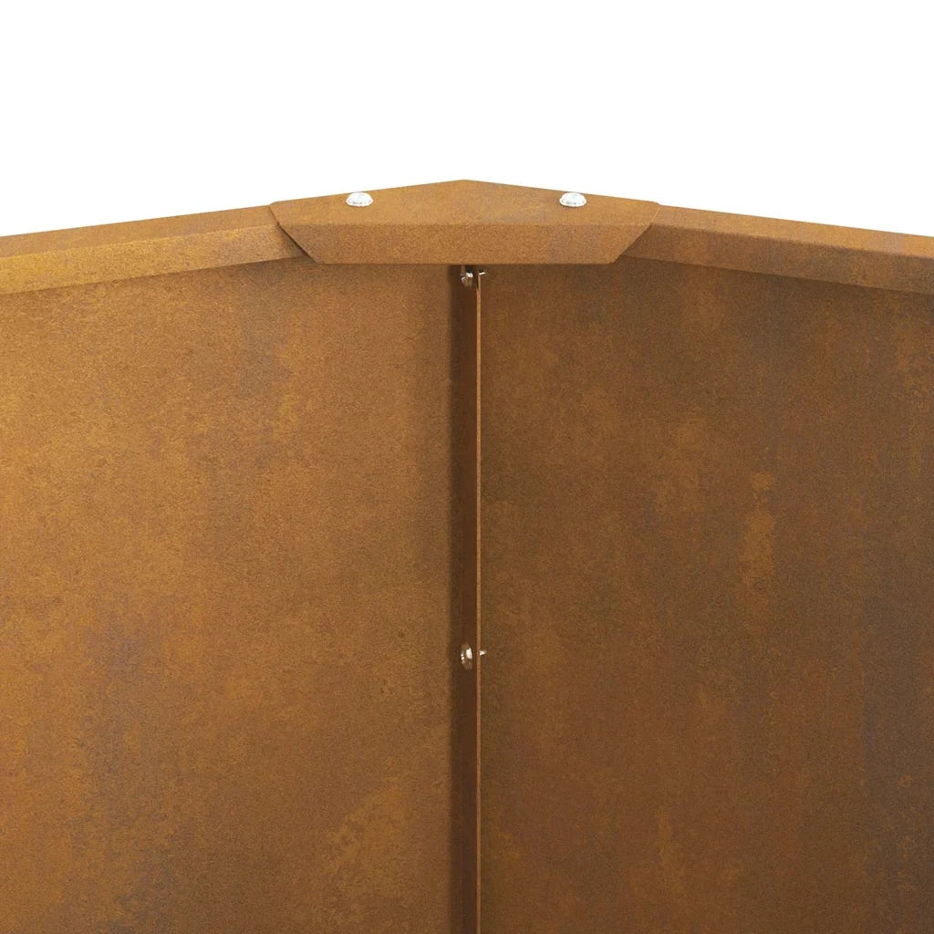 Fioriera Ruggine-Vaso-Contenitore per Piante 90 x 90 x 50 cm