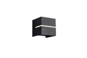 Applique da esterno quadrata nera 1xG9 IP44 LOGRONO RL