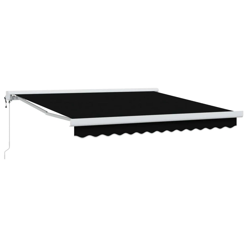 Tenda da Sole Nero 350 x 250 cm Poliestere e Alluminio 3330334