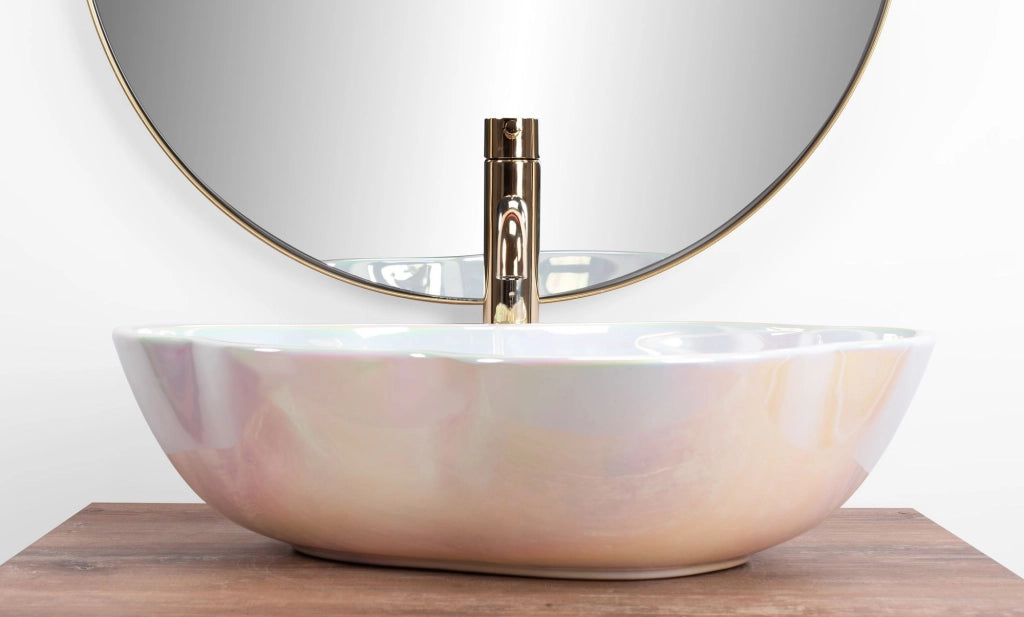 Lavabo Da Appoggio Rea Akoya Pearl