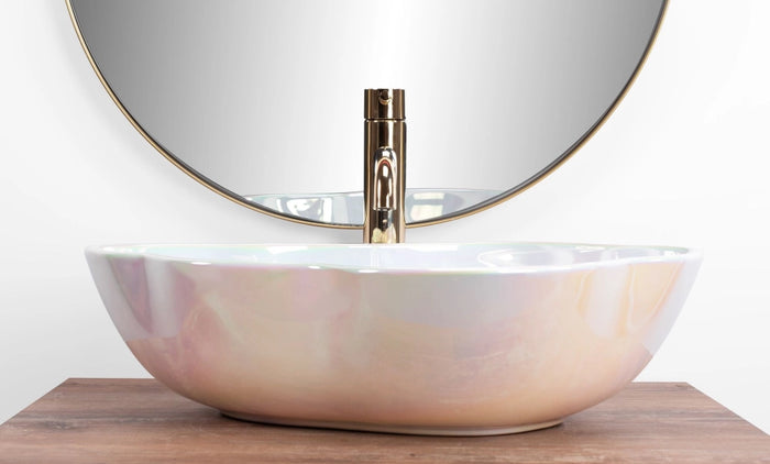 Lavabo Da Appoggio Rea Akoya Pearl