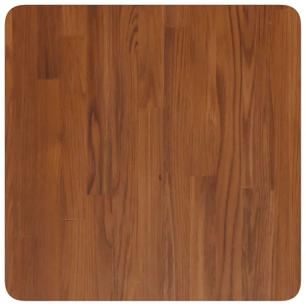 Piano Tavolo | Superficie Tavolo | Piano Scrivania Quadrato Marrone Scuro 50x50x2,5cm Rovere Trattato
