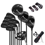 Set completo di mazze golf da uomo con borsa da golf portatile con supporto-Completo putter e copertura antipioggia