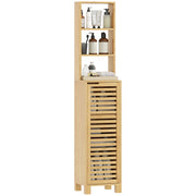 Armadio bagno alto ¨C zephmum ¨C 34x30x170 cm, legno, naturale