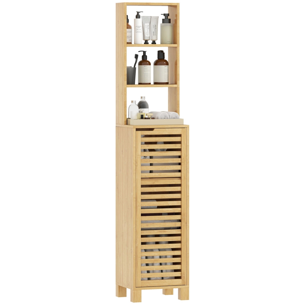 Armadio bagno alto ¨C zephmum ¨C 34x30x170 cm, legno, naturale
