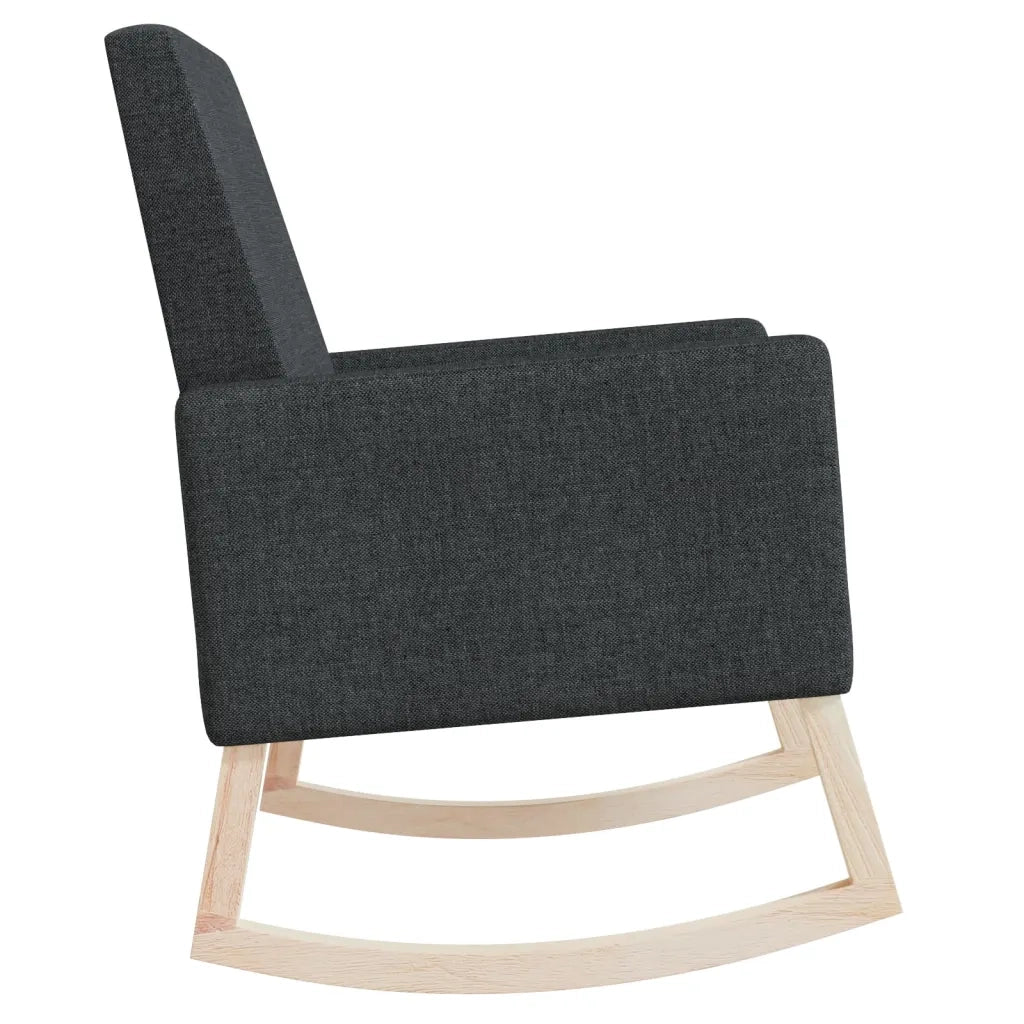 Sedia a Dondolo Nera in Tessuto cod mxl 36272