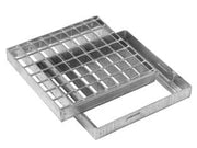GRIGLIA CON TELAIO QUADRA- - ø cm.40x40 - 1 pezzi