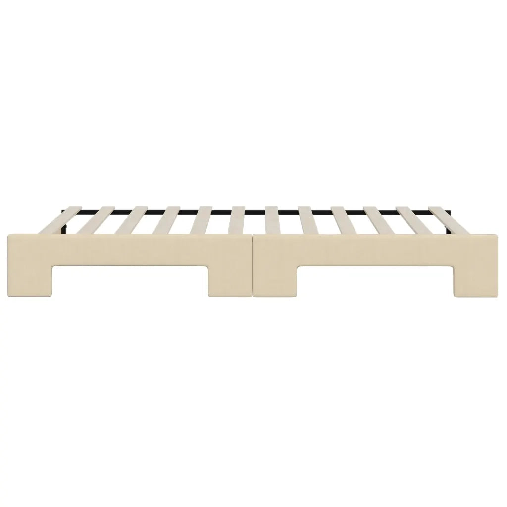 Divano Letto con Letto Estraibile-Sofa Letto-Daybed Crema 100x200 cm in Tessuto 385315