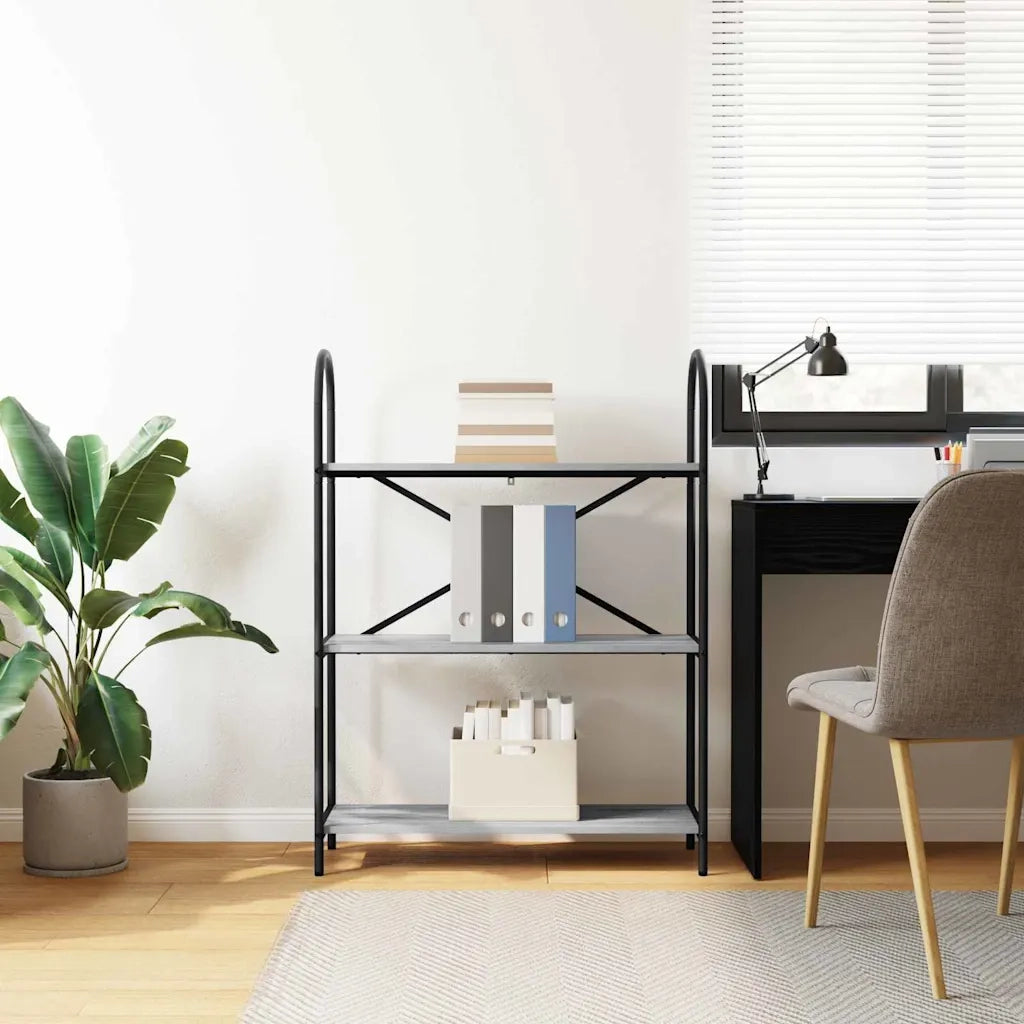 Libreria Grigio Sonoma 80 x 30 x 109 cm Legno multistrato