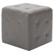 Comodini 2 pz Grigio 30x30x30 cm in Similpelle 249013