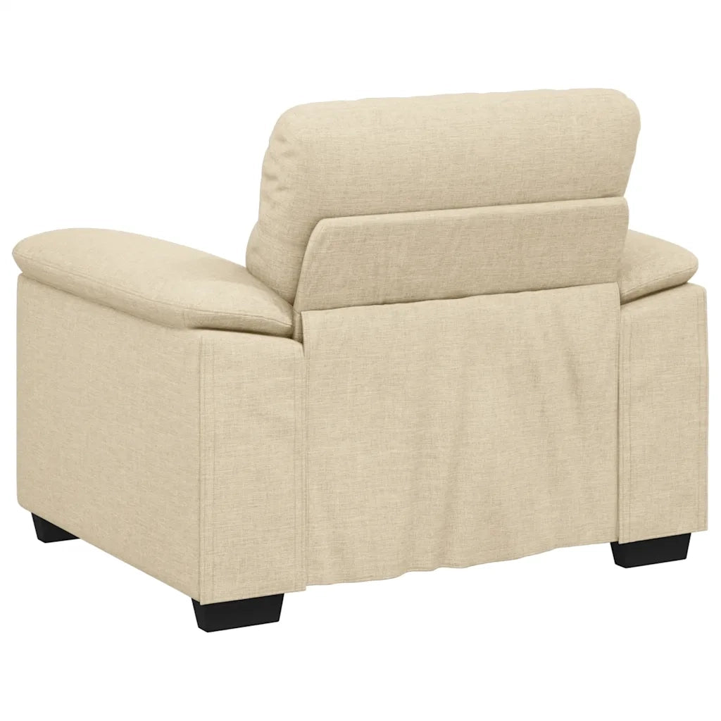 Poltrona Crema 100x81x84 cm in Tessuto 4105294