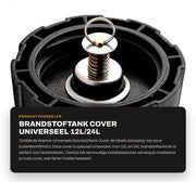 Copertura del serbatoio di combustibile universale - Adatto per 12L/24L - Per motori fuoribordi - Facile da installare - Alta qualità - Salva tempo e denaro - Coperchio del serbatoio