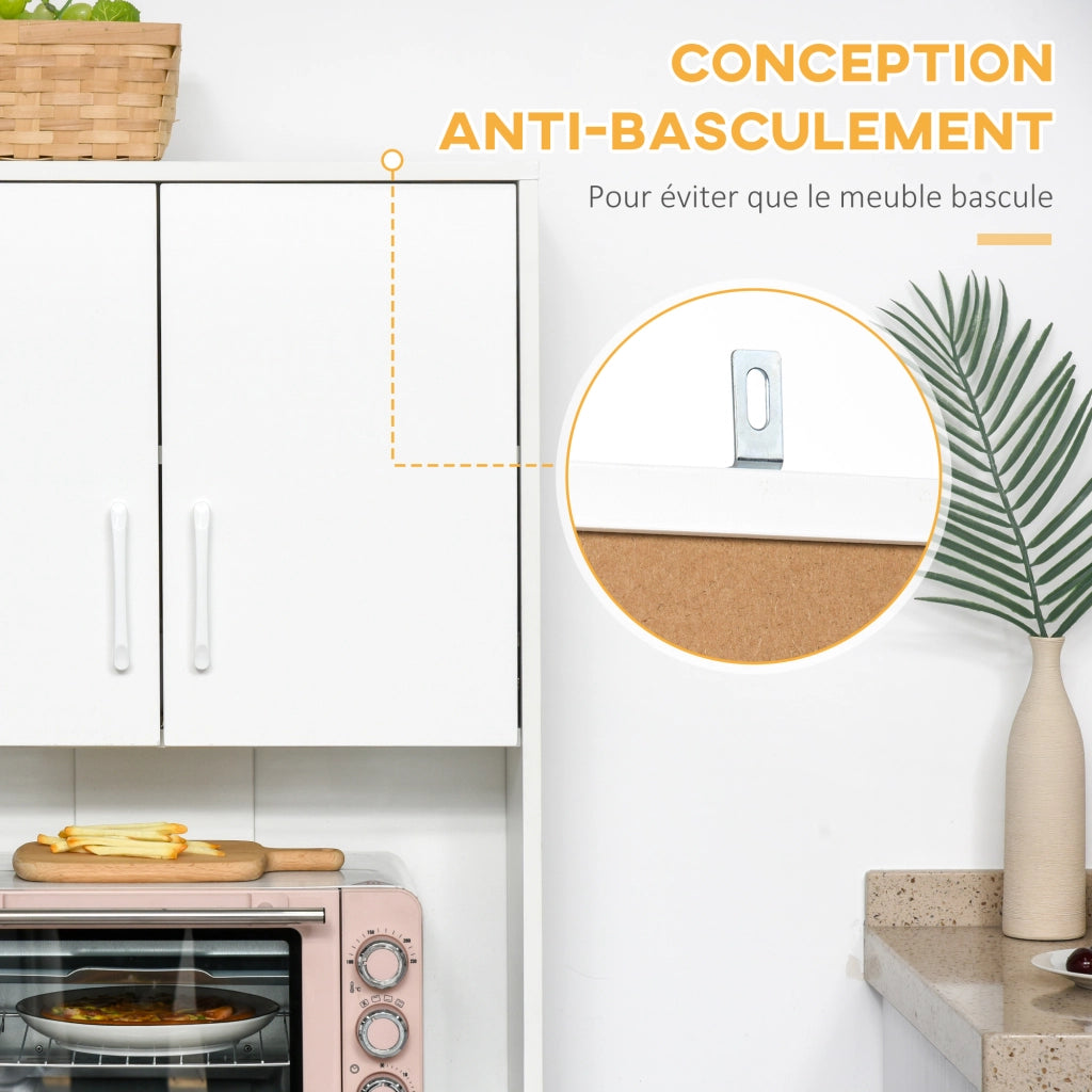 Armadio da cucina ¨C zephmum ¨C bianco 60x40x160 cm