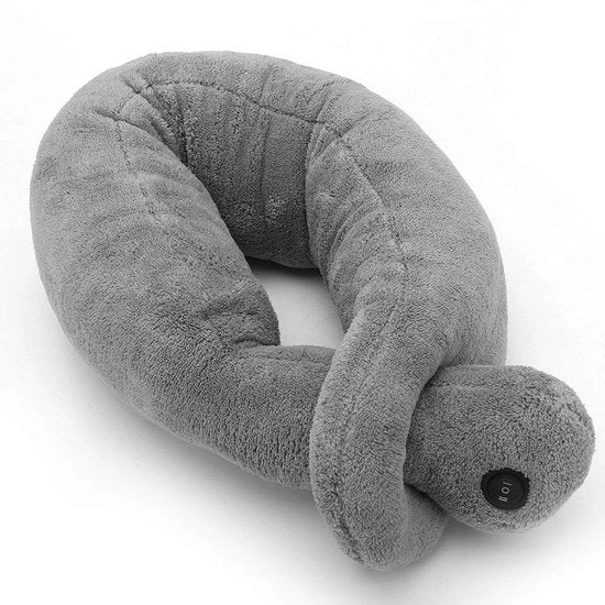 Cuscino da massaggi a forma prefissata - Cuscino da massaggi senza fili - Cuscino per sdraio - Cuscino per schiena - Cuscino da viaggio - 2 modalità di massaggio