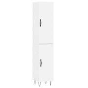 Buffet credenza cassettiera mobiletto mobile contenitore organizer cucina soggiorno salotto alto 34,5 x 34 x 180 cm legno ingegnerizzato bianco 02_0032299