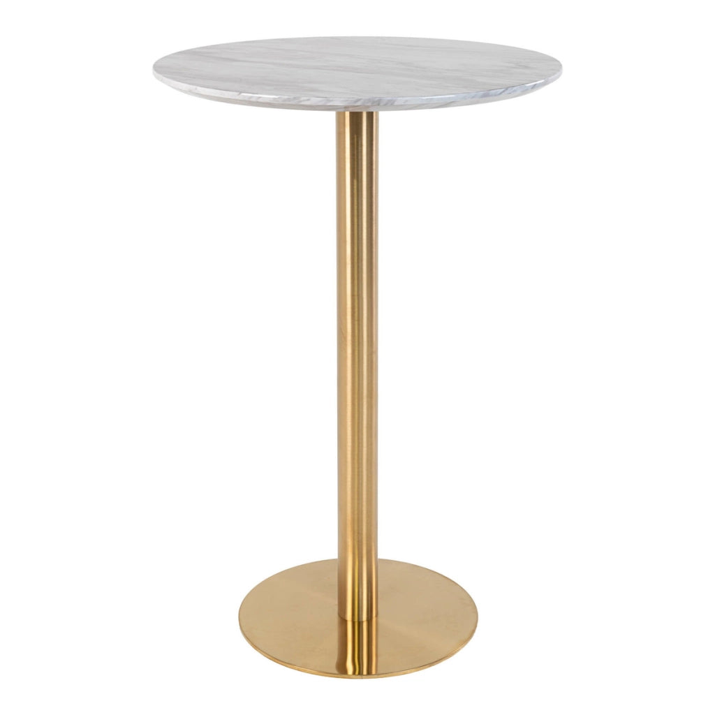 Tavolo Bar Bolzano, Oro, Metallo, 70x70x105 cm