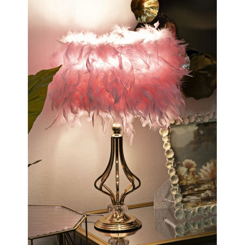 Lampadelle A Da Tavolo Tarty Rosa cm ø 25x54