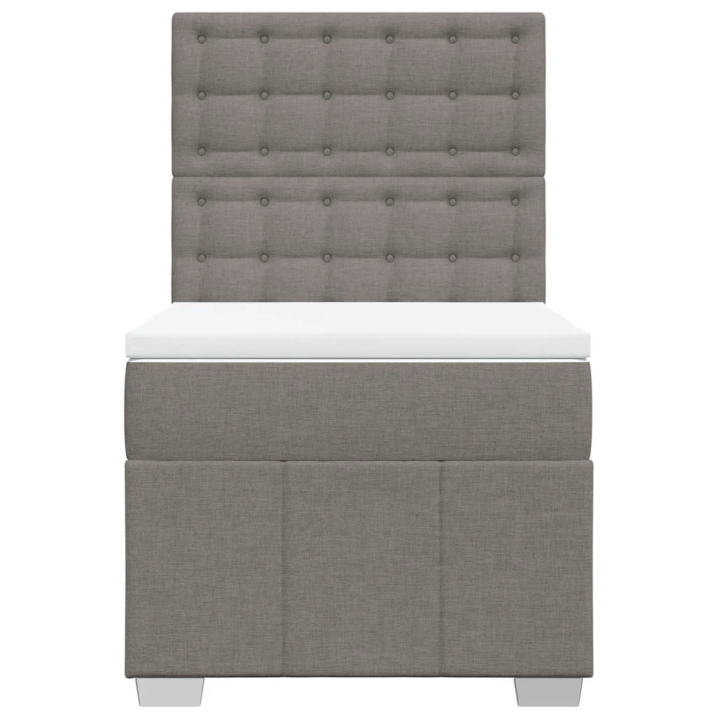 Giroletto a Molle con Materasso Tortora 80x200 cm inTessuto 3291513