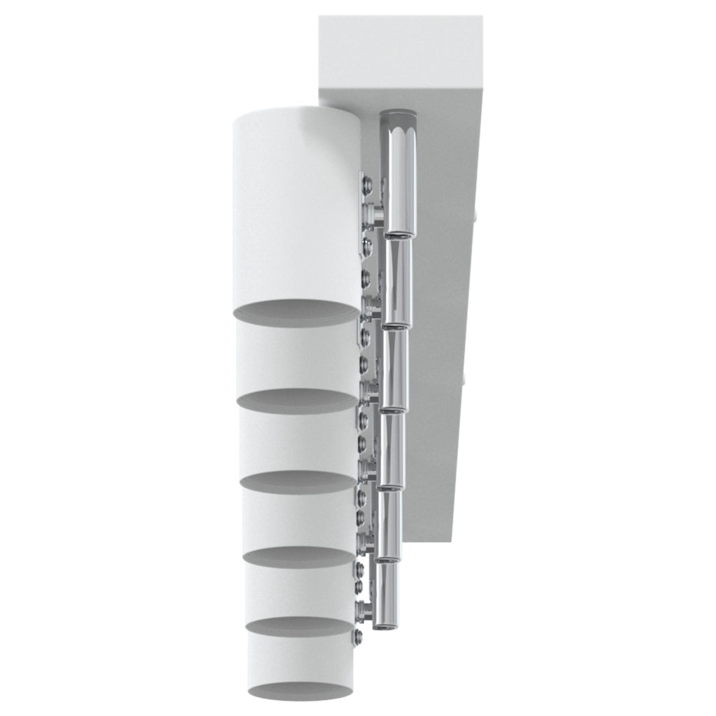 Farettone da soffitto 6 vie regolabili bianco E27