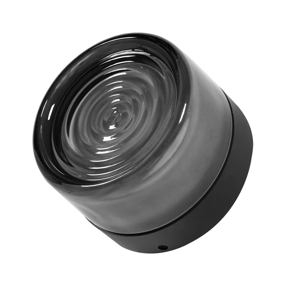 Set di 2 lampade da parete per esterni in alluminio grigio, design moderno, per giardino e terrazza