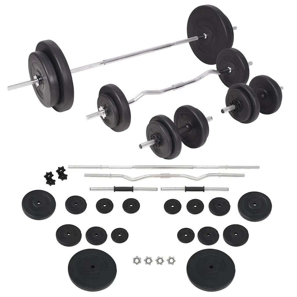 Panca Reclinabile con Rack Bilanciere e Set Manubri 90 kg cod mxl 61108