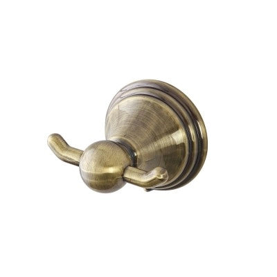Appendino da muro per accappatoi in acciaio finitura bronzo kit di fissaggio incluso Iris