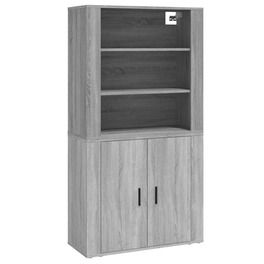 Credenza | Madia | Buffet da pranzo | Armadio da pranzo Grigio Sonoma in Legno Multistrato