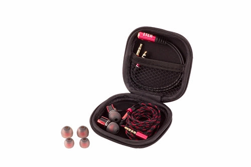 itek Taurus IE100 Auricolare Cablato In-ear Gaming Nero, Rosso