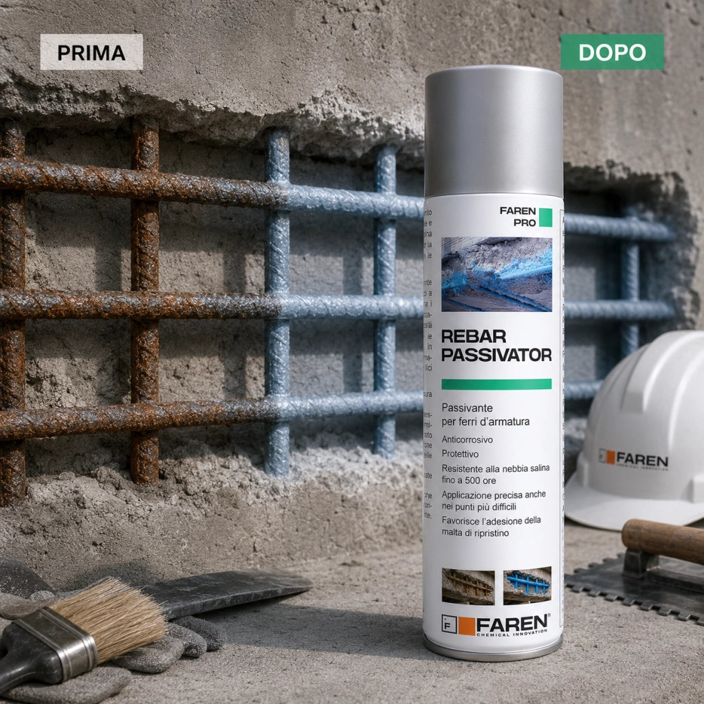 Faren rebar passivator protettivo per la protezione dei ferri d’armatura 500 ml