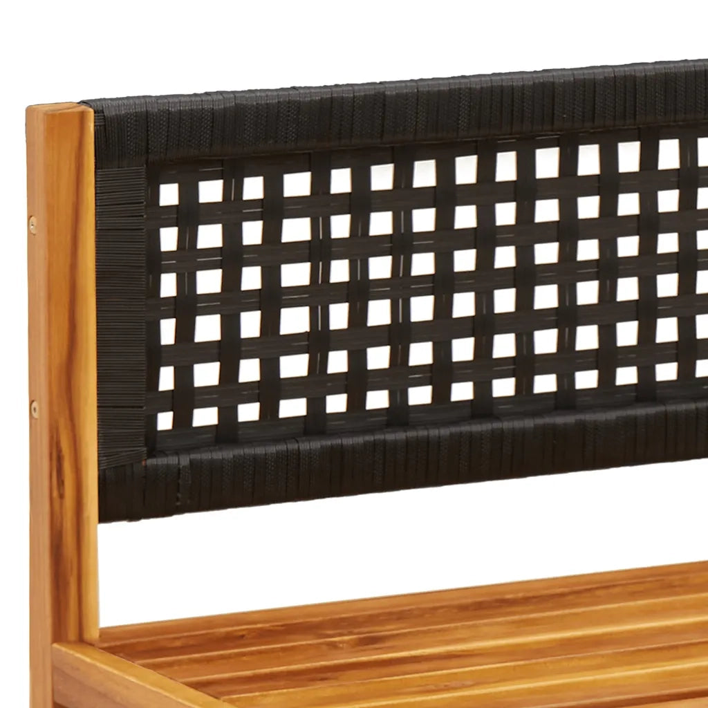 Set di divani da giardino 3 pz | Set Salotto da Giardino con cuscini in legno di acacia e rattan