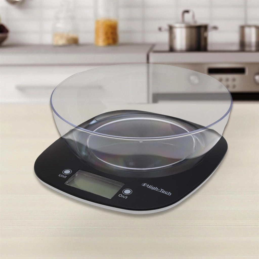 HIGH-TECH BILANCIA DIGITALE IN PLASTICA CON CIOTOLA PORTATA MASSIMA 5 KG