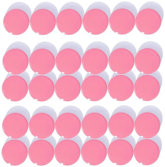 Magnetici per lavagne, forti magneti per frigorifero, mini magneti, piccoli magneti per lavagna bianca, magneti rotondi colorati, forte aderenza, magneti per lavagne, scuole (30 pezzi, rosa)