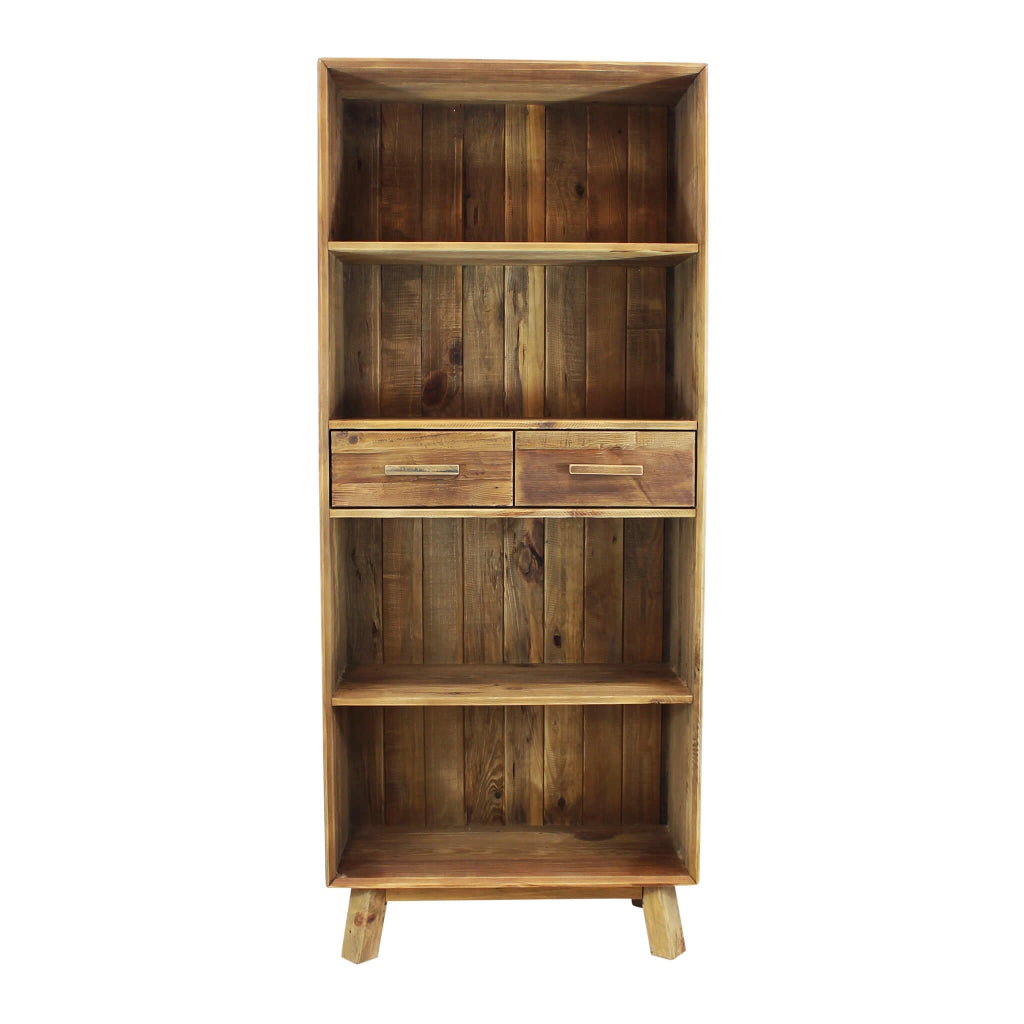 LIBRERIA ALYCE IN LEGNO DI PINO RICICLATO 80 X 40 X H190 CM