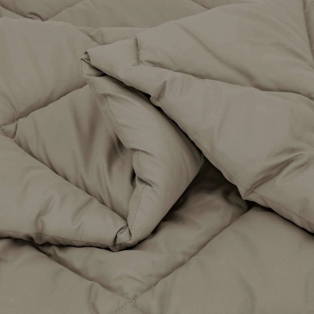 Piumone | Duvet Completo Annuale Grigio chiaro 135 x 220 cm Microfibra