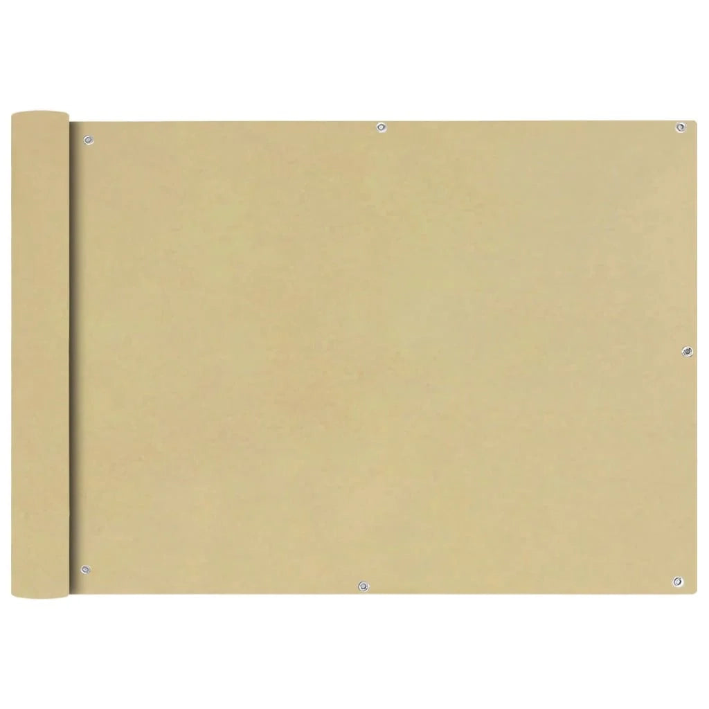 Schermo per balcone schermo per la privacy tessuto Oxford 75 x 600 cm beige 02_0010171