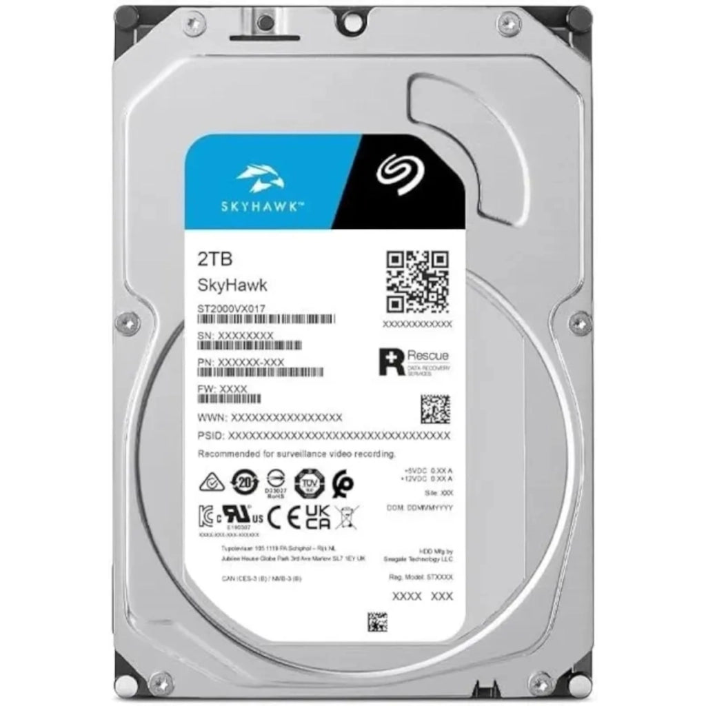 Seagate USATO Skyhawk Hard Disk 2TB Specifico Videosorveglianza