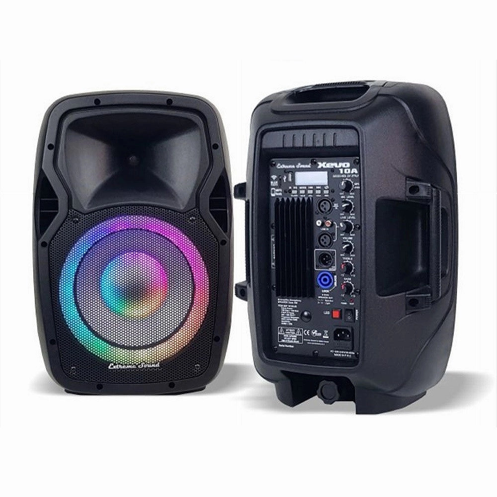 Trade Shop - Coppia Casse Audio Amplificate 2000w Extreme Sound 12" Bluetooth Usb Rgb Xevo-12 -